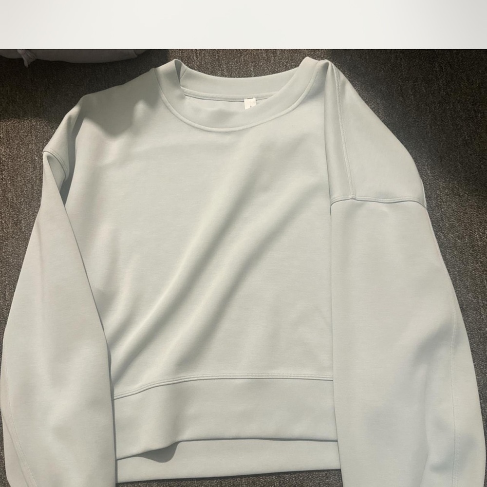 Lululemon Athletica Light Gray V-Neck Top